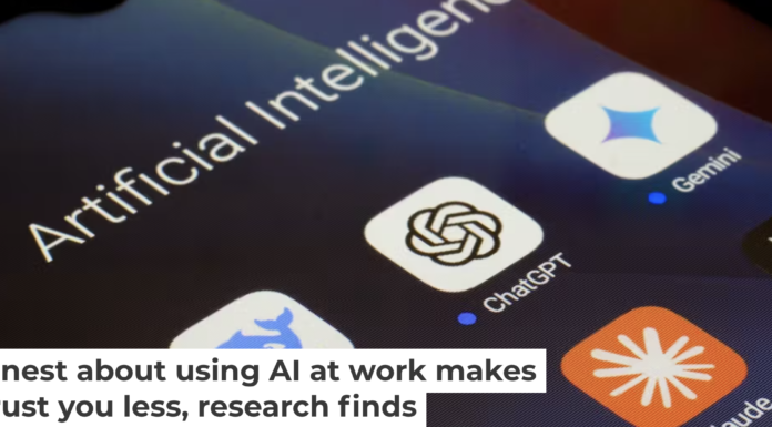 The transparency trap: Admitting you use AI on the job can come at a cost to your credibility. Thomas Fuller/SOPA Images/LightRocket via Getty Images